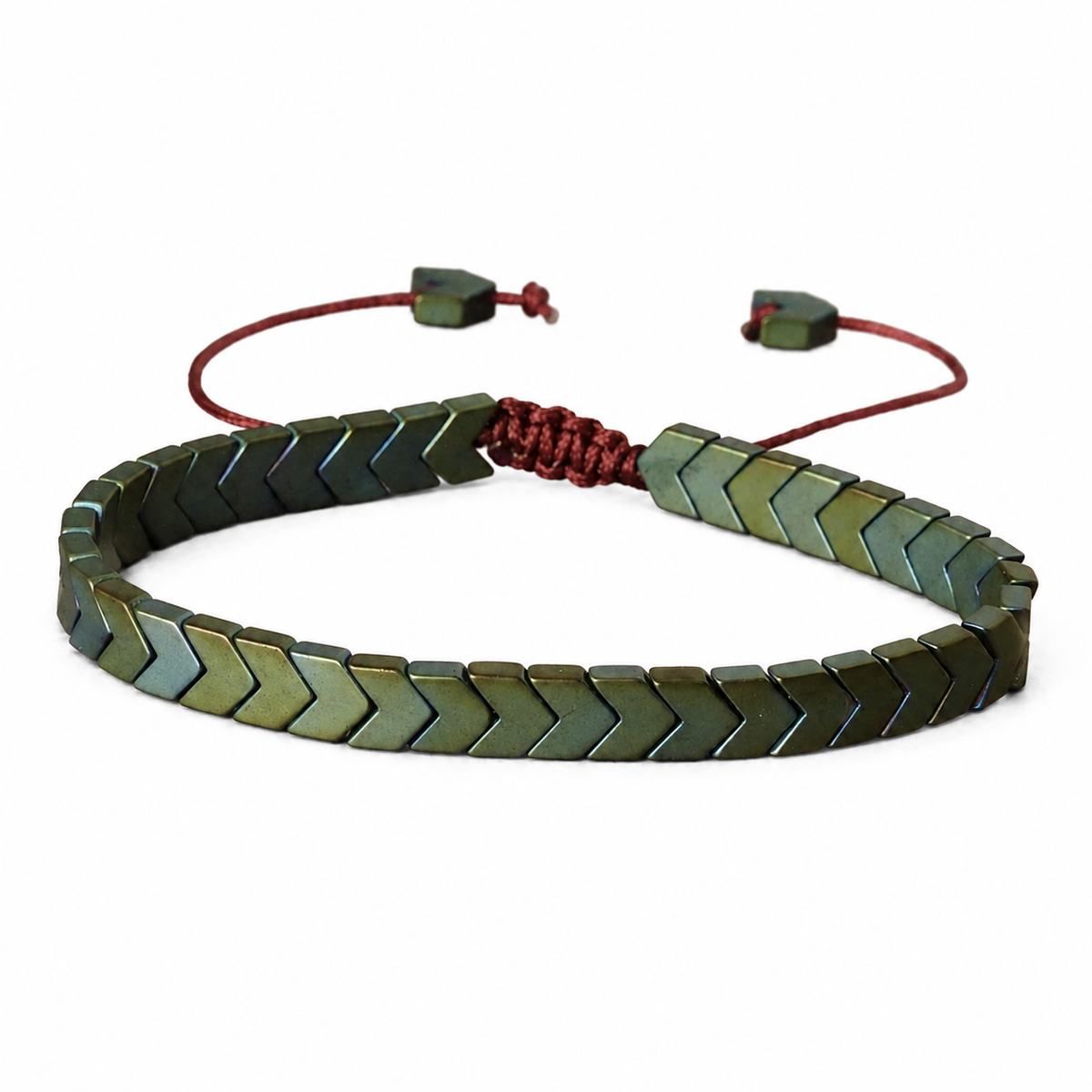 Olive Lava Stone Bracelet