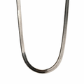 Liquid Silver Herringbone Necklace