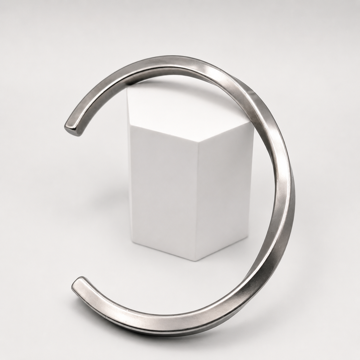 Silver Twist Cuff Bracelet
