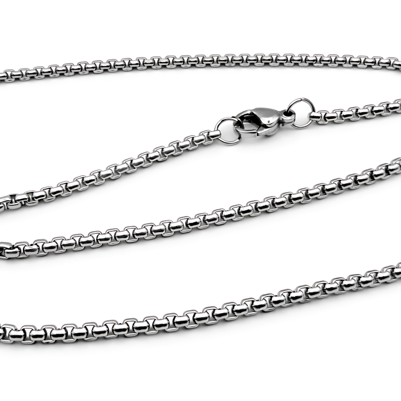 Silver Hexagon Charm Necklace