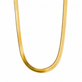 Liquid Golden Herringbone Necklace