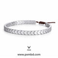 Silver Lava Stone Bracelet