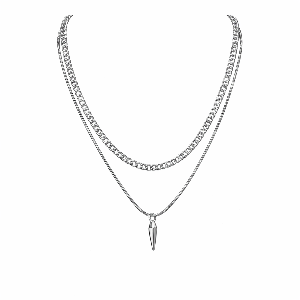 Silver Twin Layer Chain