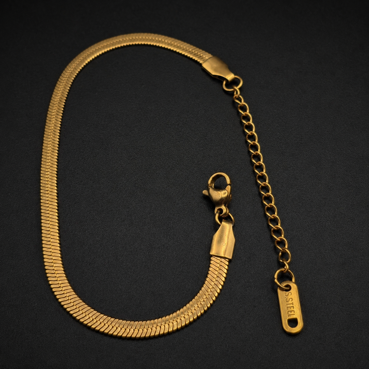 Liquid Golden Herringbone Bracelet