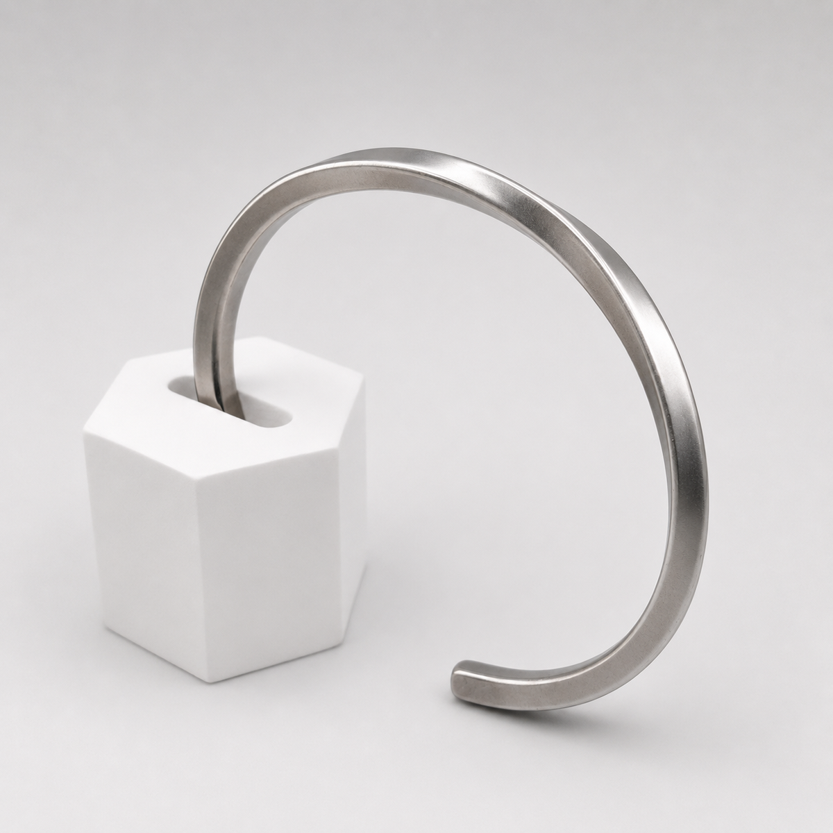 Silver Twist Cuff Bracelet