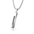 Silver Geometric Bar Pendant
